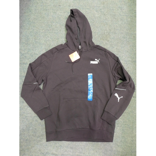 3107 - A quantity of men's black Puma hoodies - mixed sizes * this lot is subject to VAT