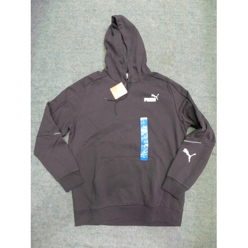 3108 - A quantity of men's black Puma hoodies - mixed sizes * this lot is subject to VAT