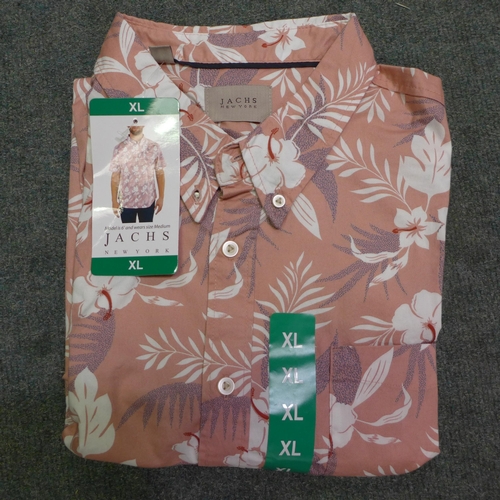 3109 - A quantity of men's tropical themed short sleeve shirts - mixed sizes * this lot is subject to VAT