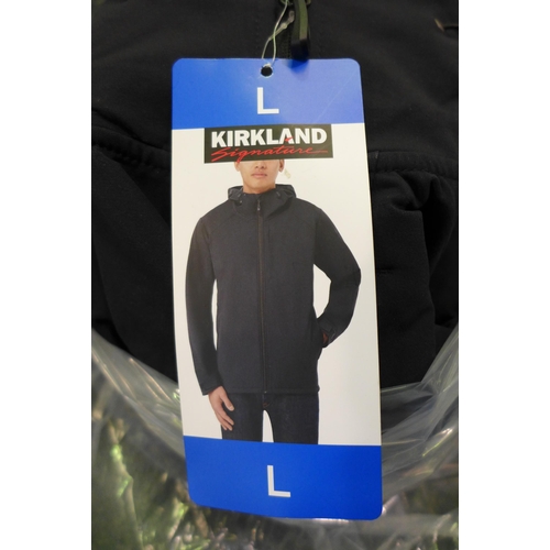 3114 - A quantity of men's Kirkland Signature water repellent zip-up jackets - mixed sizes * this lot is su... 