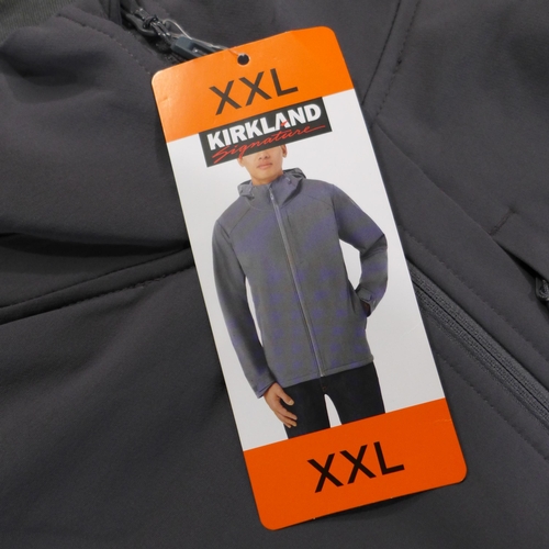 3117 - A quantity of men's grey water repellent zip-up jackets - mixed sizes * this lot is subject to VAT