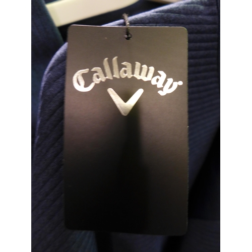 3121 - Four men's Callaway ¼ zip blue tops - size XL * this lot is subject to VAT