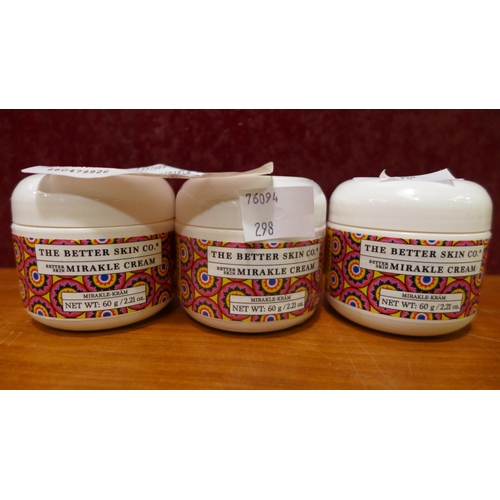 3128 - Better Skin Miracle Cream - 3 X 60ML (298-178,399) *This lot is subject to VAT