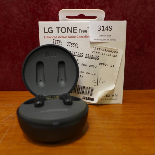 3149 - Lg Wireless Earbuds Tone-Ufp5  (298-387) *This lot is subject to VAT