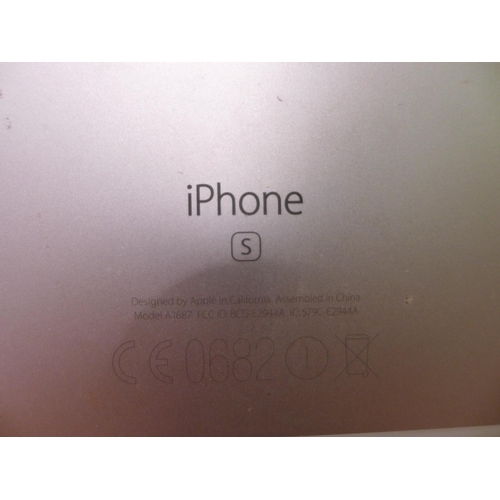 3151 - An Apple IPhone 6S Plus Mobile Phone - (No charger/Broken Screen) * this lot is subject to VAT