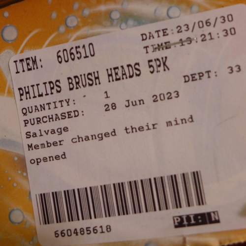 3164 - Philips Brush Heads 5 pack (298-394) *This lot is subject to VAT