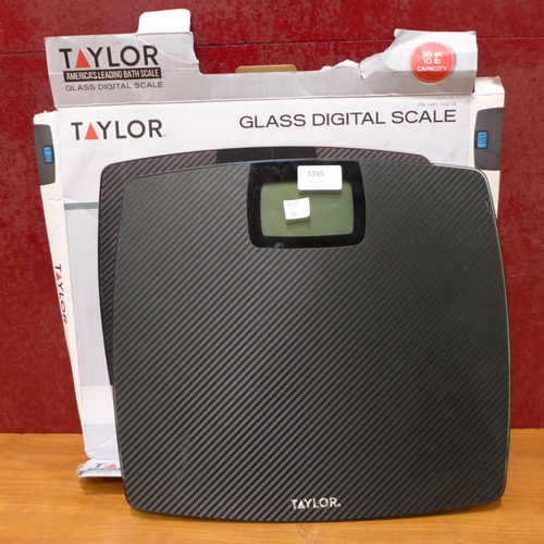 3165 - Taylor Bath Scales - Black (298-398) *This lot is subject to VAT