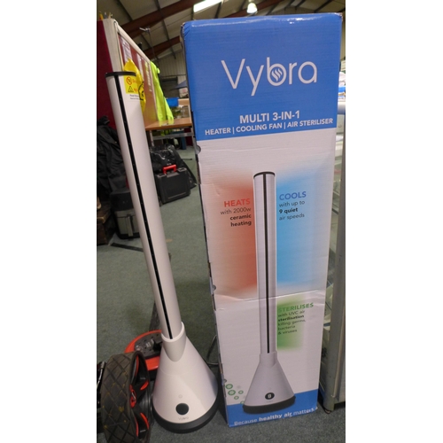 3167 - Vybra 3 in 1 Heater White with Remote. Original RRP £119.99 + VAT (298-388) *This lot is subject to ... 