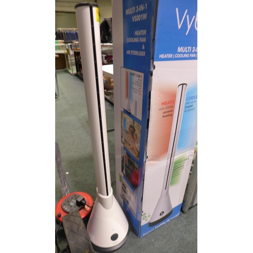 3167 - Vybra 3 in 1 Heater White with Remote. Original RRP £119.99 + VAT (298-388) *This lot is subject to ... 