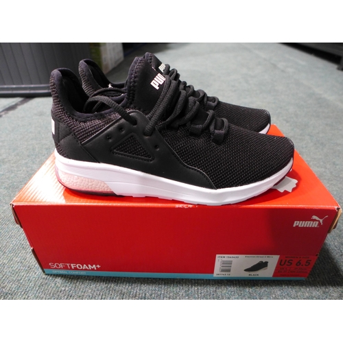 3179 - Pair of Women's Black Puma Trainers - UK size 4 * this lot is subject to VAT