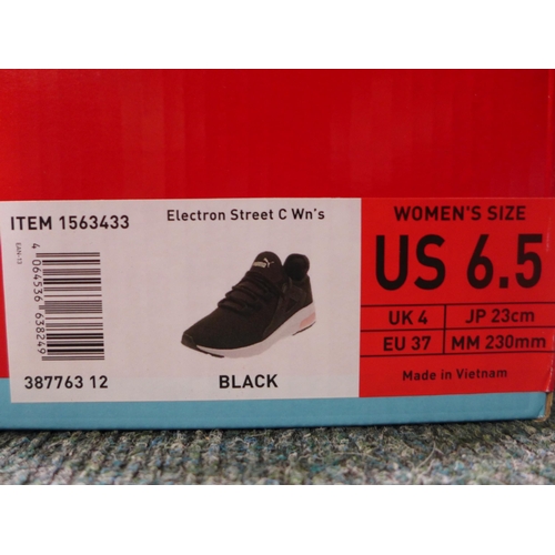 3179 - Pair of Women's Black Puma Trainers - UK size 4 * this lot is subject to VAT