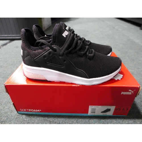 3180 - Pair of Women's Black Puma Trainers - UK size 4 * this lot is subject to VAT