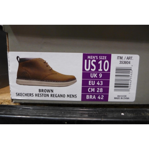 3246 - Pair of Men's Brown Skechers Boots - UK Size: 9 * this lot is subject to VAT