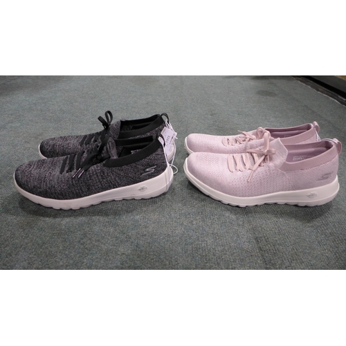 3261 - Two Pairs of Women's Skechers Black (5.5) & Pink (6) * this lot is subject to VAT