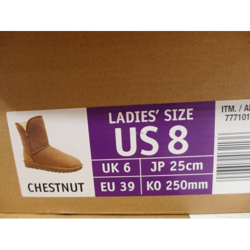 3265 - Pair of Women's Shearling Boots - UK Size: 6 * this lot is subject to VAT