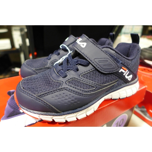 3278 - Pair of Children's Navy FILA Trainers - UK Size: 10 * this lot is subject to VAT