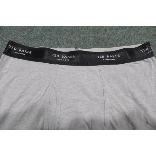 3287 - Quantity of Men's Grey & Blue Ted Baker Boxers - Mix Size * this lot is subject to VAT