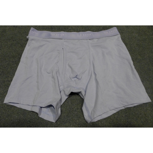 3288 - Quantity of Men's Pale Blue Ted Baker Boxers - Mix Size * this lot is subject to VAT