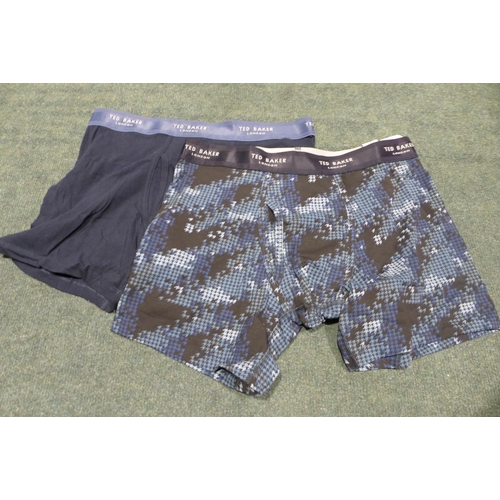 3289 - Quantity of Men's Navy Ted Baker Boxers - Mix Size * this lot is subject to VAT