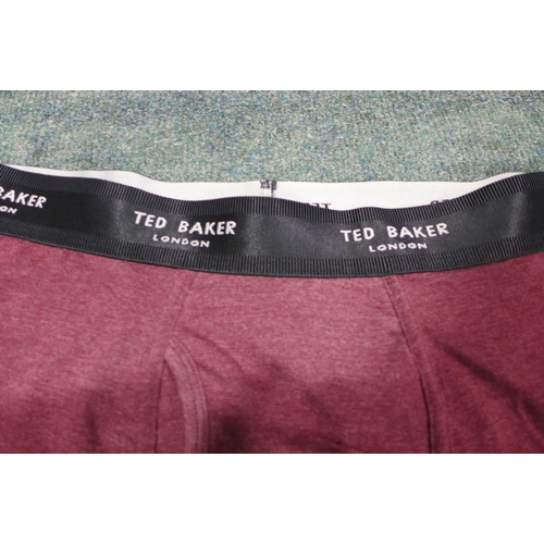 3290 - Quantity of Men's Burgundy Ted Baker Boxers - Mix Size * this lot is subject to VAT