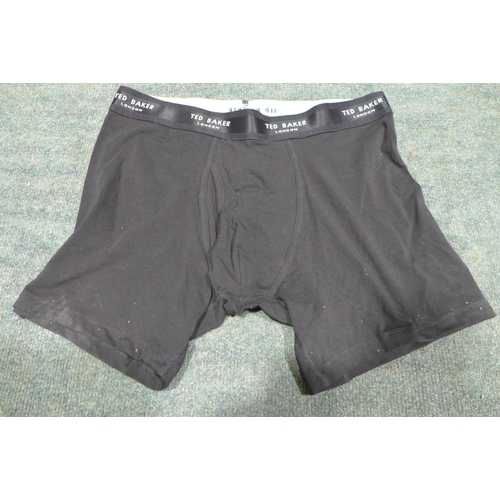 3291 - Quantity of Men's Black Ted Baker Boxers - Mix Size * this lot is subject to VAT