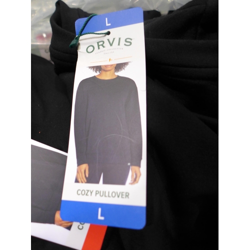 3295 - Quantity of Women's Orvis Black Pull-Over Sweaters - Mix Size * this lot is subject to VAT