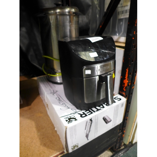 3389 - Two 7Qt Gourmia Air Fryers, Sabatier Dishrack and Swan 20 Litre Urn (298-151,228,28) *This lot is su... 