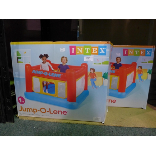 3417 - Two Playhouse Jump-O-Lene Inflatables  (298-271,272) *This lot is subject to VAT