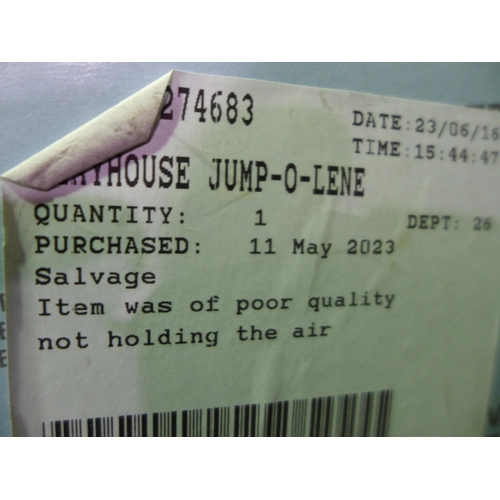 3417 - Two Playhouse Jump-O-Lene Inflatables  (298-271,272) *This lot is subject to VAT