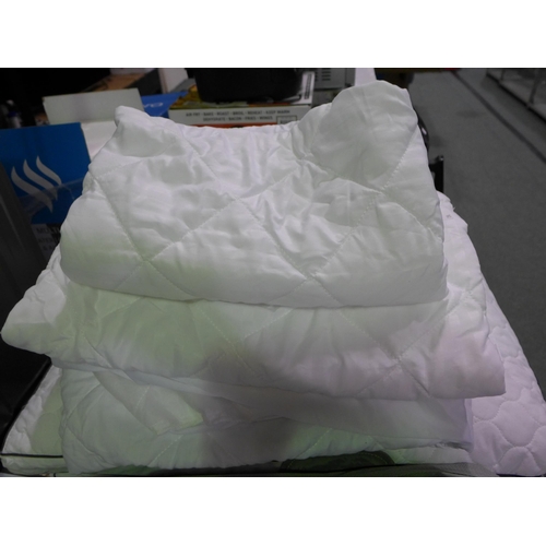 3310 - Sealy Side Sleeper Pillows with Double mattress and Pillow Protectors (298-244,246) *This lot is sub... 