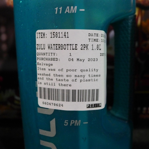 3330 - Two Zulu Waterbottles (1.8L) (298-43) *This lot is subject to VAT