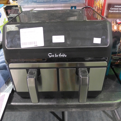 3332 - Sur La Table Dual Basket Air Fryer, 7.6L (298-3) *This lot is subject to VAT