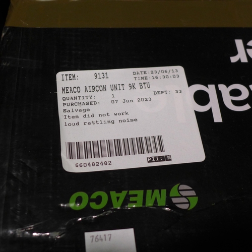 3340 - Meaco Aircon Unit 9K Btu, original RRP £324.99 + VAT (298-328) *This lot is subject to VAT