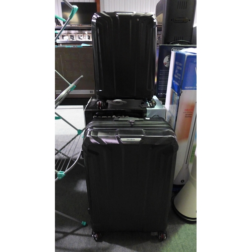 3360 - Samsonite Endure Black 2 Piece Hardside Luggage Set, original RRP £134.99 + VAT (298-804) *This lot ... 