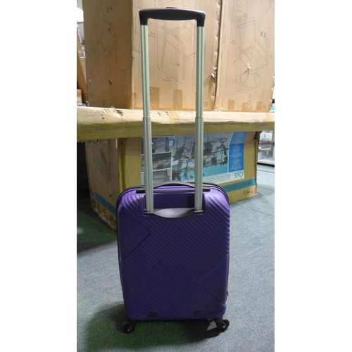 3365 - American Tourister Zakk 55cm Carry On Purple Suitcase (298-803)  * This lot is subject to vat