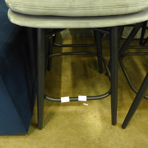 1324 - A pair of Enderson light grey bar stools