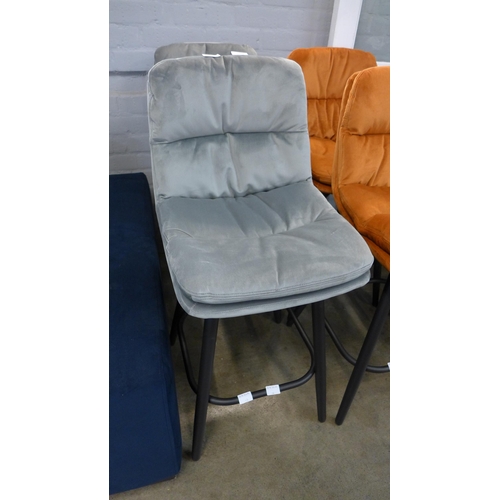 1325 - A pair of Enderson light grey bar stools