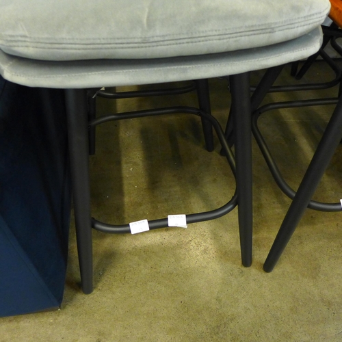 1325 - A pair of Enderson light grey bar stools