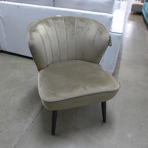 1366 - A Lydel brown velvet side chair