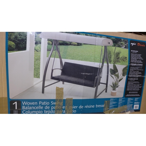 1563 - Agio Cameron Woven Swing Bliss Sand, original RRP £499.99 + VAT (4174-13) - Boxed, Unchecked *This l... 