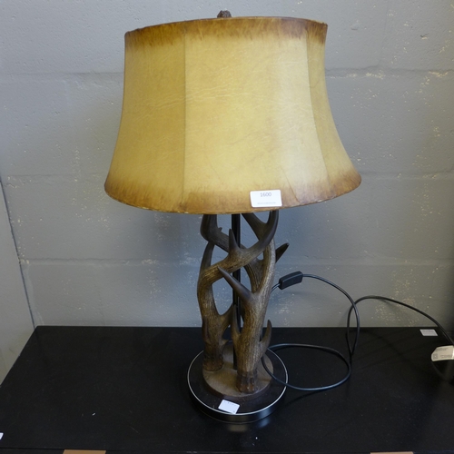 1600 - An Antler Art Deco table lamp