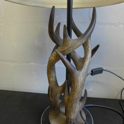 1600 - An Antler Art Deco table lamp