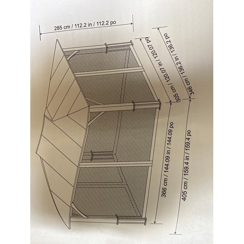 1547 - Laurel 10 x 12ft (3.1 x 3.6m) Aluminium Gazebo, original RRP £1458.33 + VAT (4172-40) - Boxed, Unche... 