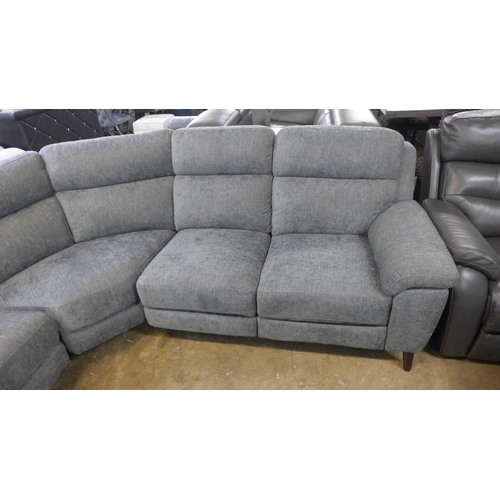 1443 - Grace charcoal fabic corner power recliner, original RRP £1416.66 + VAT (4174-12) *This lot is subje... 