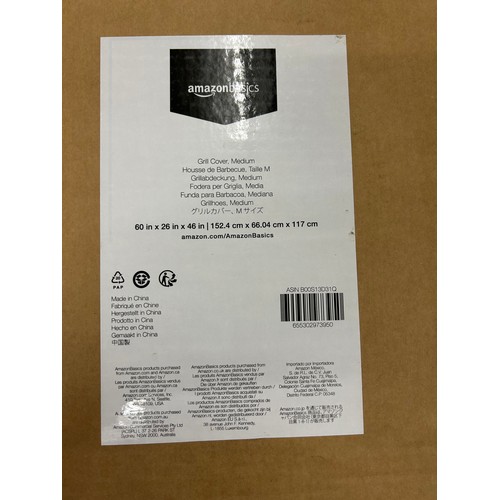 2123 - 2 Amazon outdoor BBQ grill covers (1 x XL and 1 x Medium) - sealed