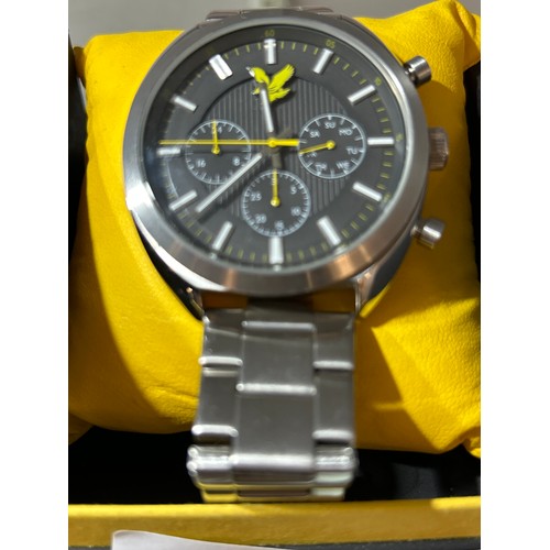 2135 - A Lyle and Scott silver bracelet wristwatch, boxed * this lot is subject to VAT