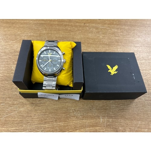 2135 - A Lyle and Scott silver bracelet wristwatch, boxed * this lot is subject to VAT