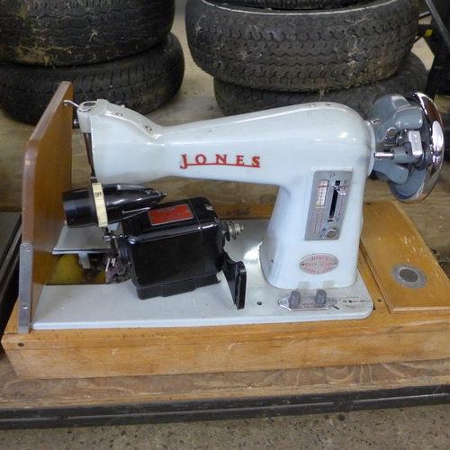 2357 - A Toyota 555 sewing machine and a Jones sewing machine (model CBD)