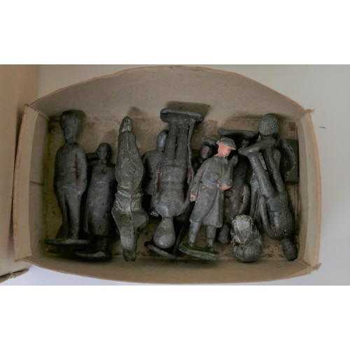 709A - A collection of over 70 lead soldier and horses toy soldier figures and white metal reproduction spa... 