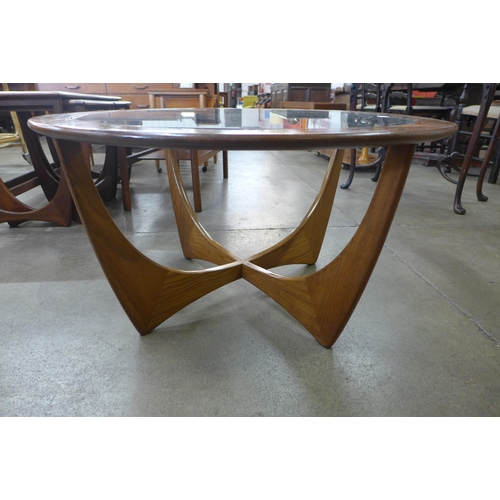 2 - A G-Plan Astro teak and glass topped circular coffee table